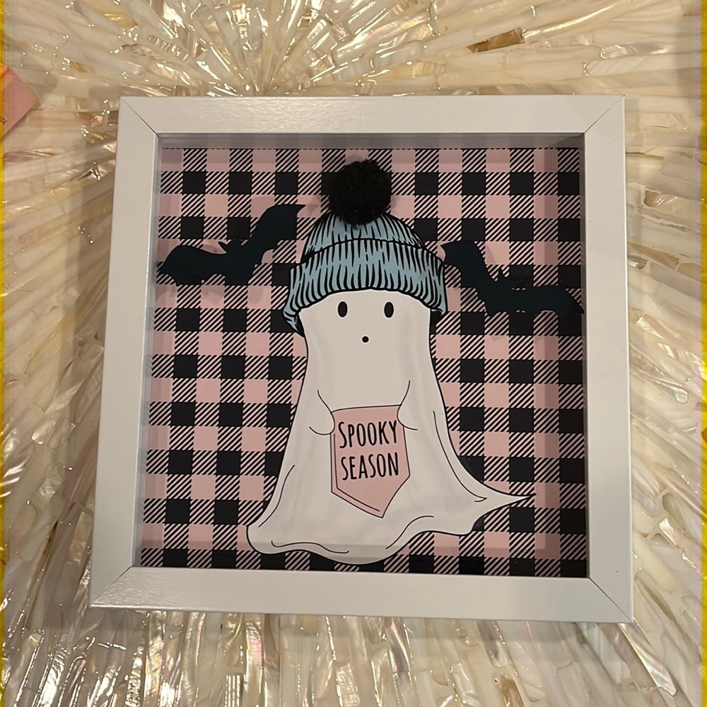 Spooky Season Pop Up Ghost Shadow Box Frame